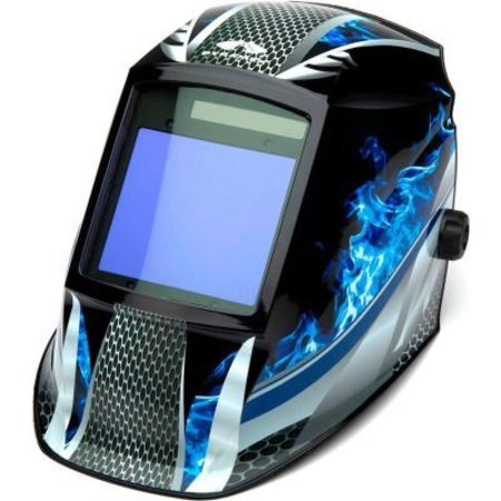 PYRAMEX Leadhead Auto-Darkening Welding Helmet - Manual, 98x87mm, Fire Metal WHAM3030FM